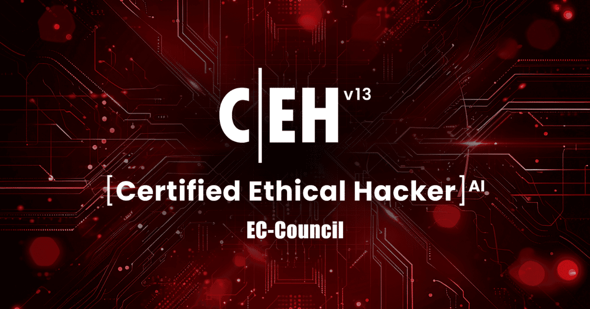 EC-Council's Certified Ethical Hacker AI (CEH v13) program logo