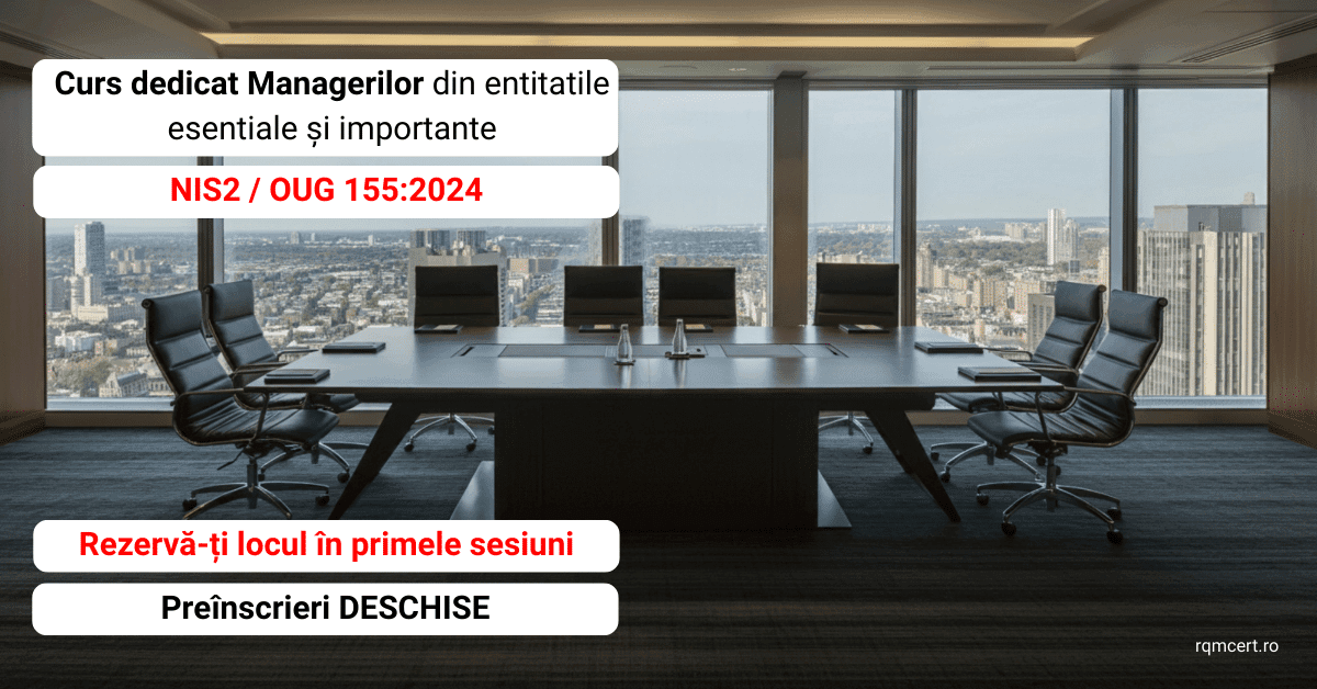 Curs dedicat managerilor (imagine) — RQM Cert